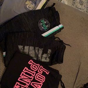 4 pair of PINK joggers size med